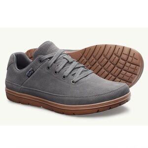 Women's Men’s Unisex Chillum Gray Suede Lems Wide Toe Box Zero Drop Sneakers